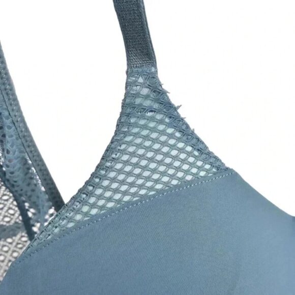 Victoria's Secret Teal Mesh Racerback Push-Up Full Coverage T-Shirt Bra Size 32B - Picture 5 of 7